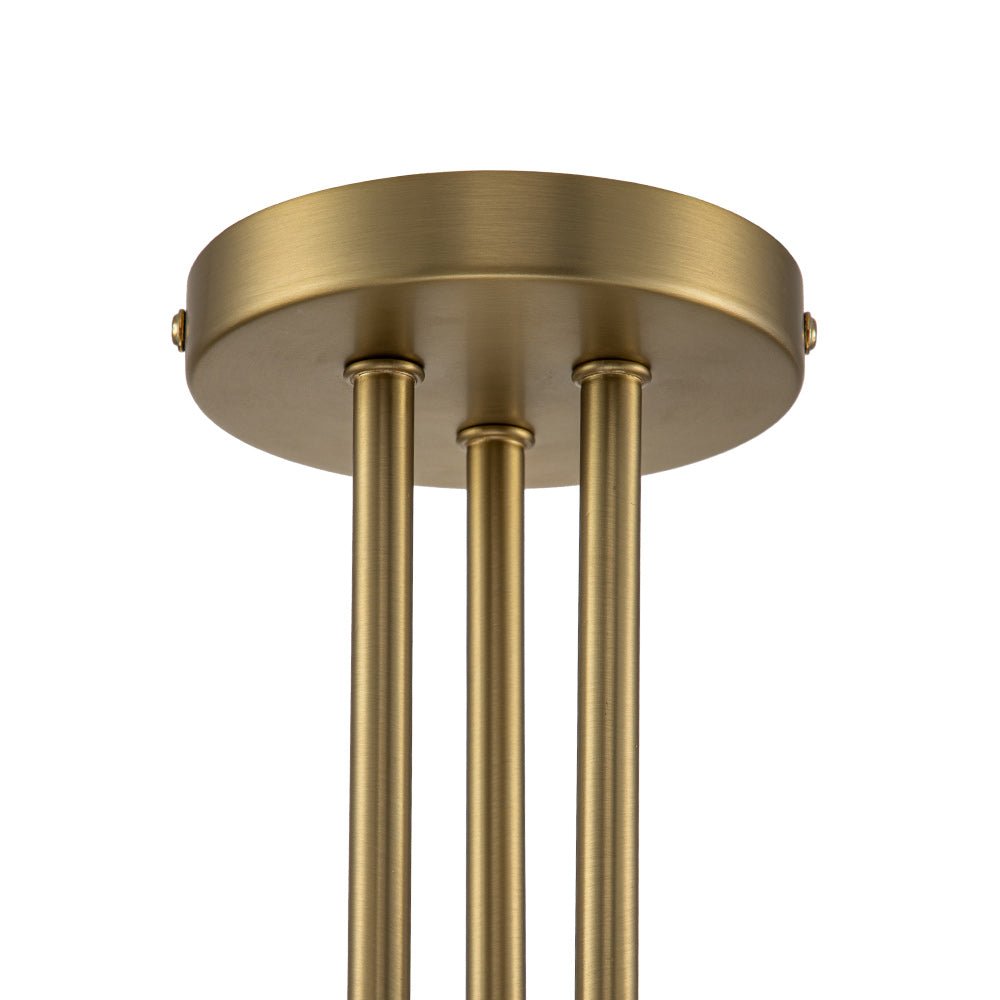Ombra Modern Opal Glass Ceiling Light - Lamp Copper