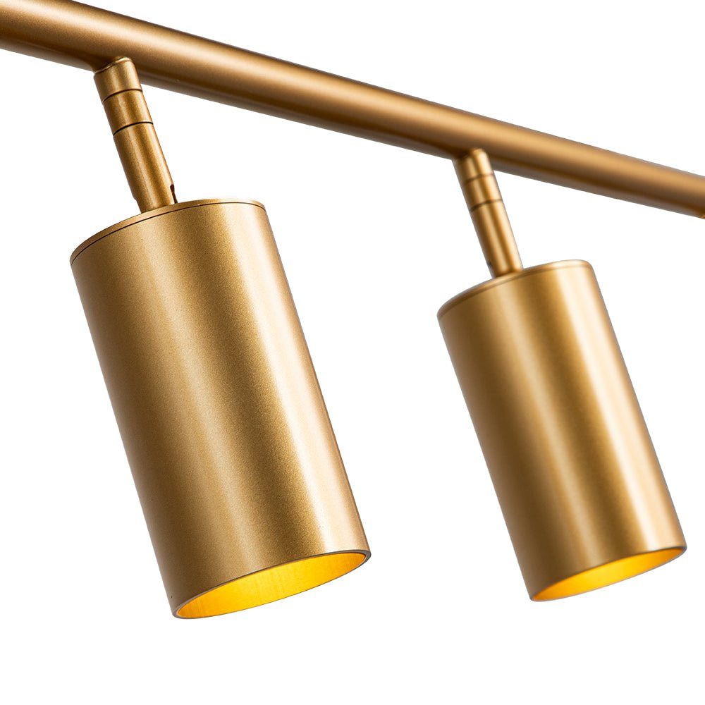 Modern Linear Metal Track Light - Lamp Copper