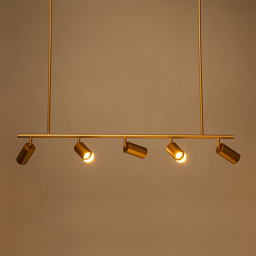 Modern Linear Metal Track Light - Lamp Copper