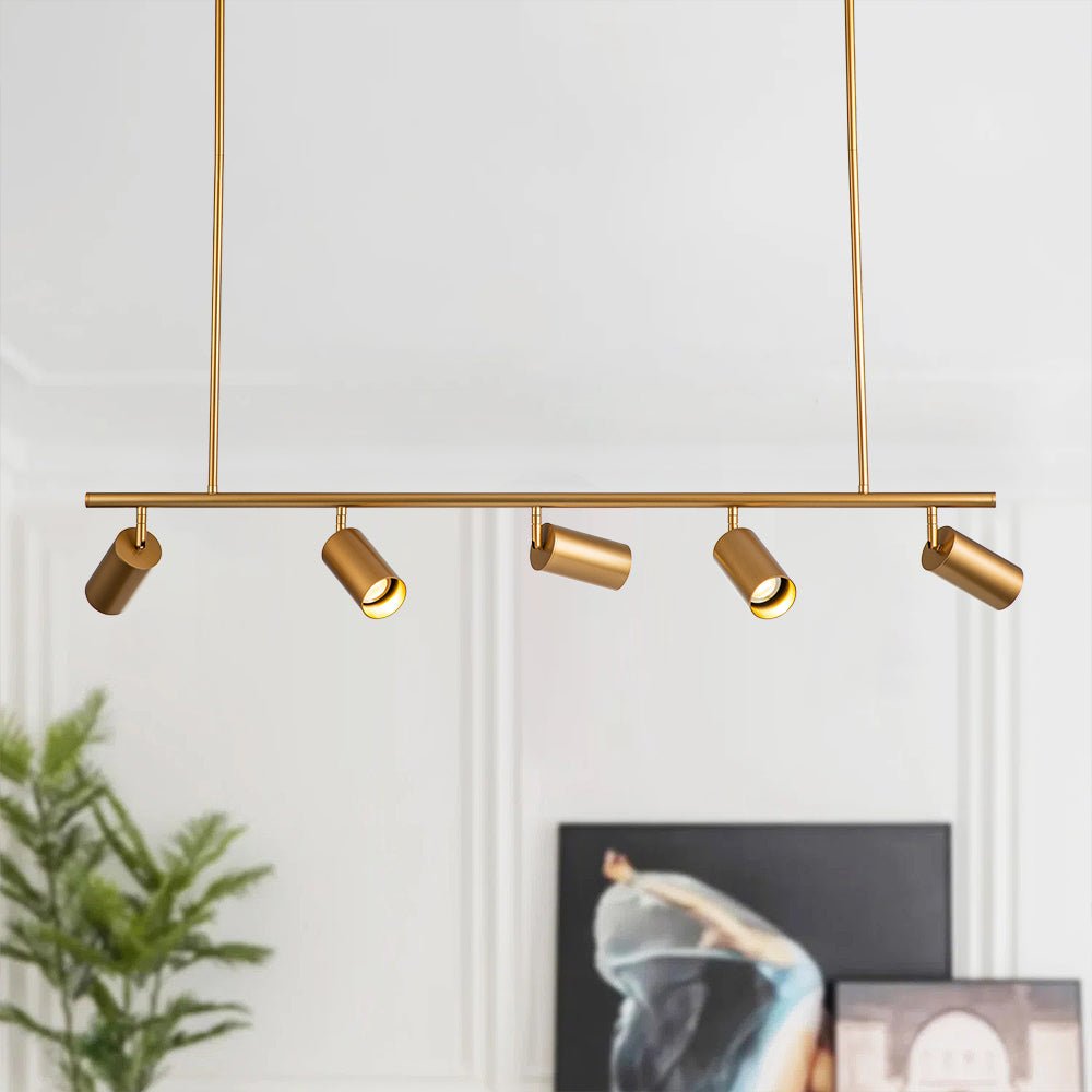 Modern Linear Metal Track Light - Lamp Copper