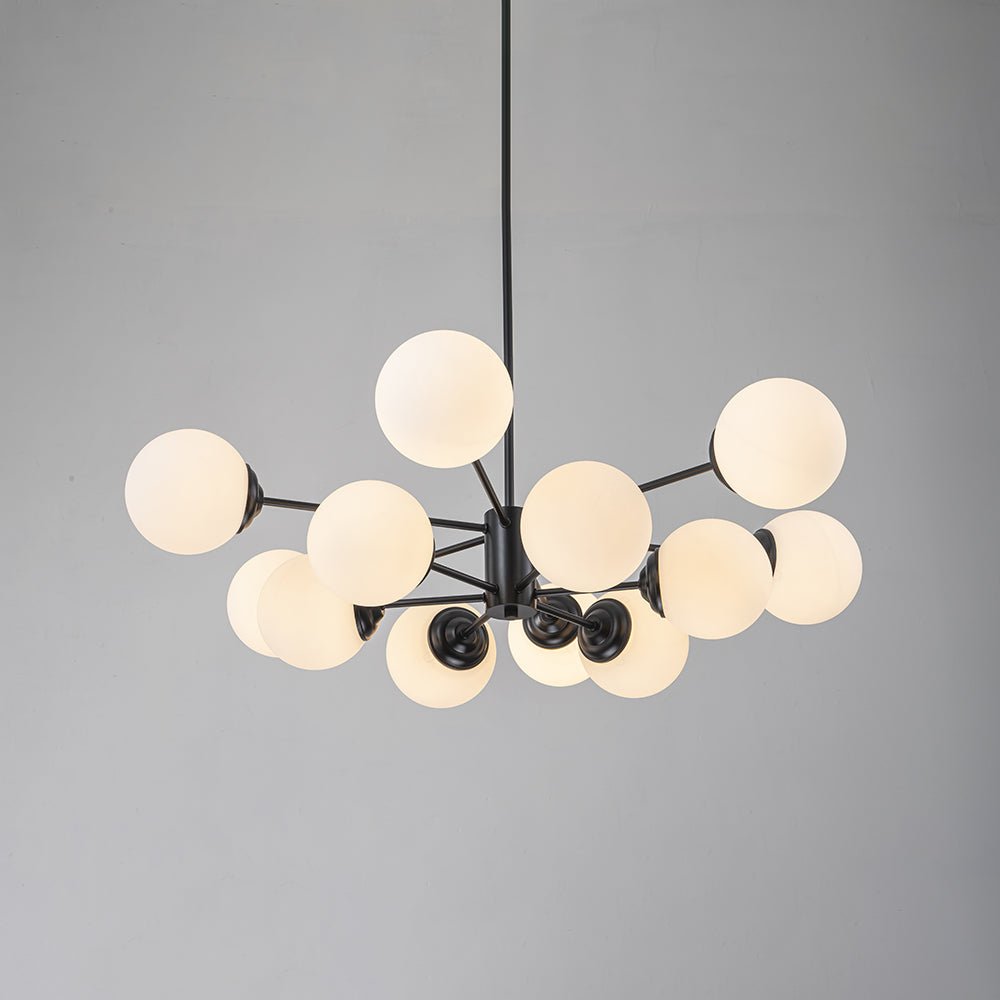 Fyrsta Modern Sputnik Opal Glass Chandelier - Lamp Copper