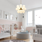 Jarnbrul Modern Glass Chandelier - Lamp Copper