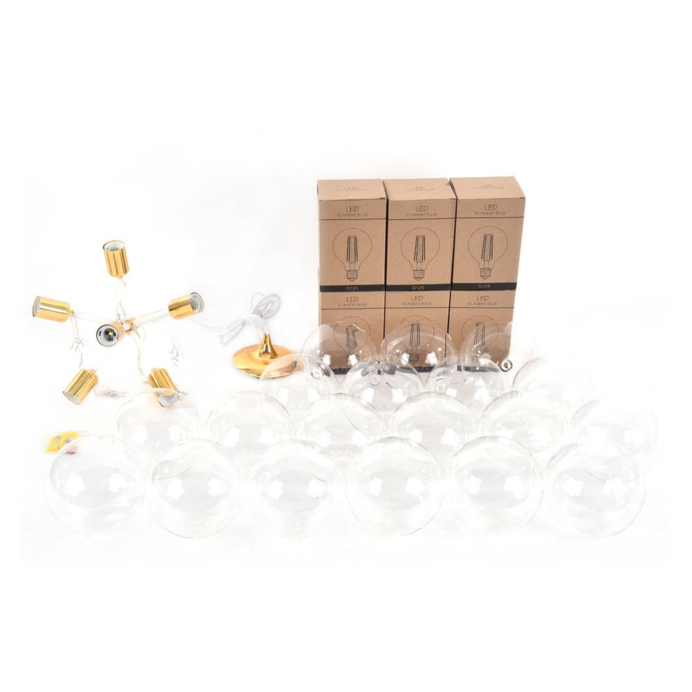Luniva Modern Glass Chandelier - Lamp Copper