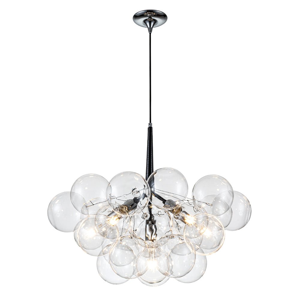 Vesara Modern Glass Chandelier - Lamp Copper