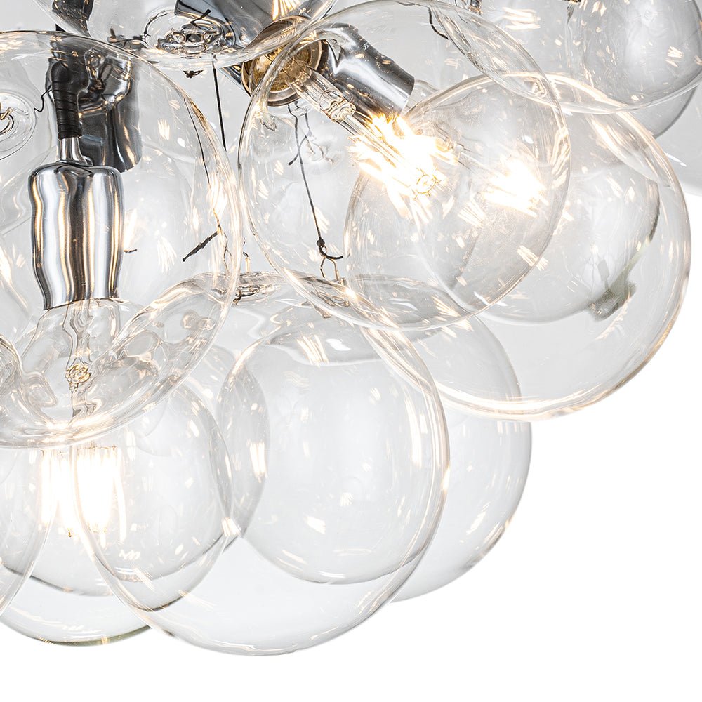 Vesara Modern Glass Chandelier - Lamp Copper