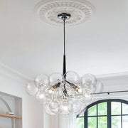 Vesara Modern Glass Chandelier - Lamp Copper