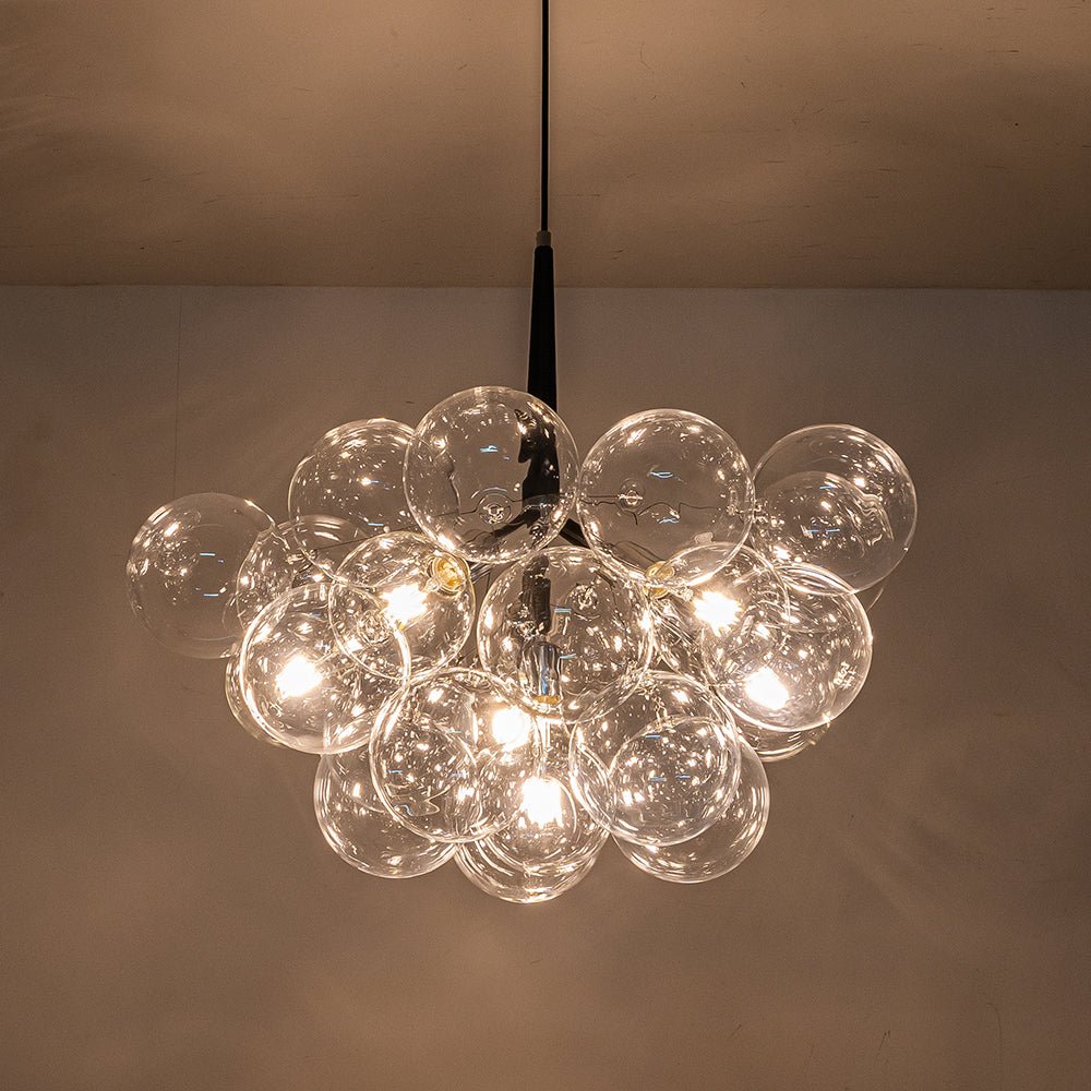 Vesara Modern Glass Chandelier - Lamp Copper