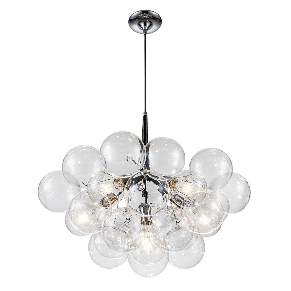 Vesara Modern Glass Chandelier - Lamp Copper