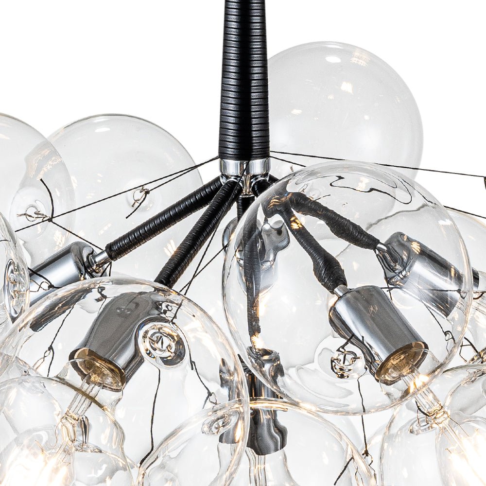 Vesara Modern Glass Chandelier - Lamp Copper