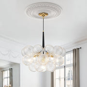 Valion Modern Globe Bubble Glass Chandelier - Lamp Copper