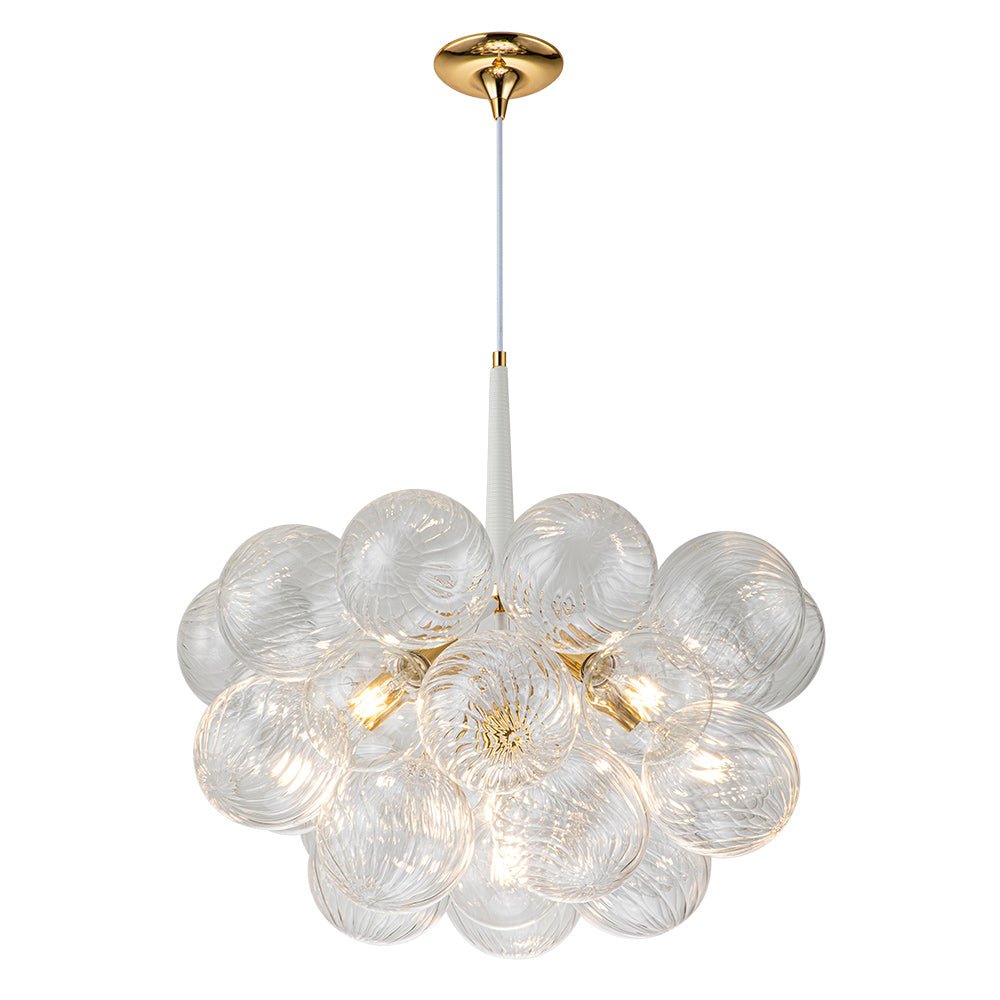 Valion Modern Globe Bubble Glass Chandelier - Lamp Copper
