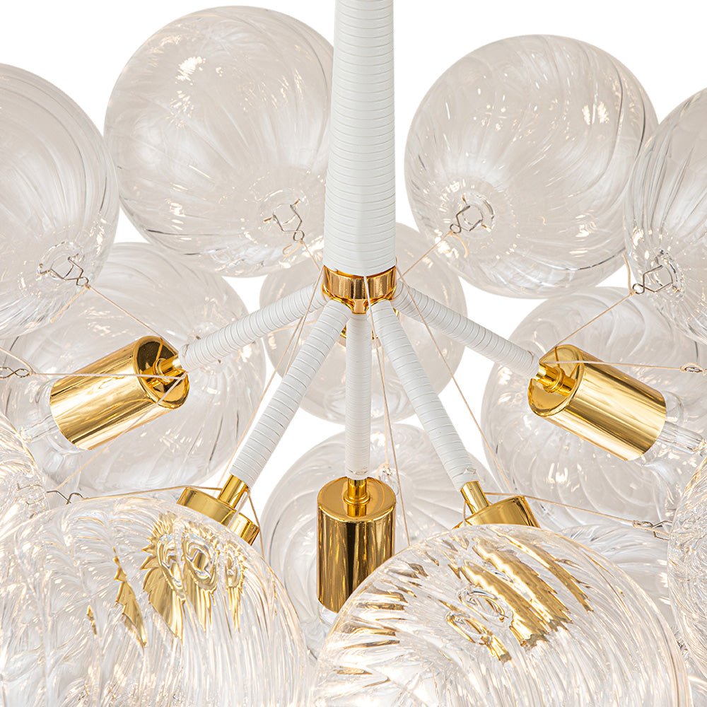Valion Modern Globe Bubble Glass Chandelier - Lamp Copper