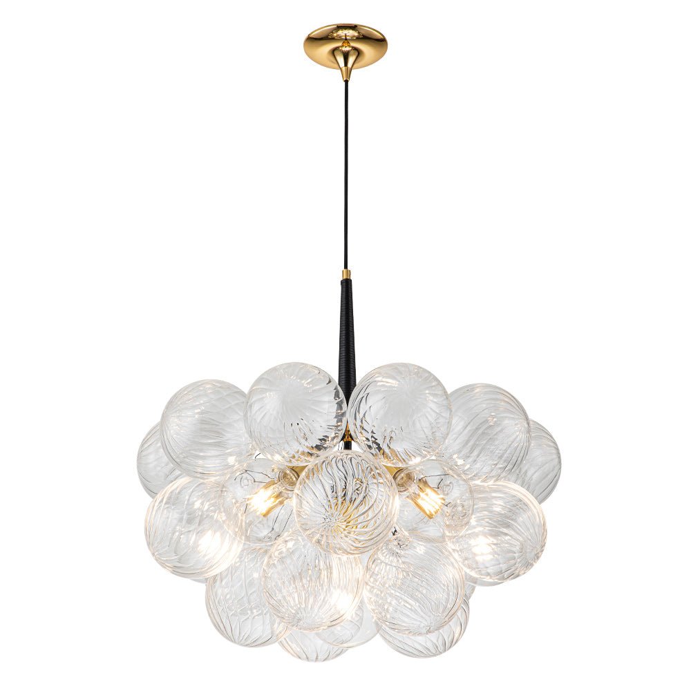 Valion Modern Globe Bubble Glass Chandelier - Lamp Copper