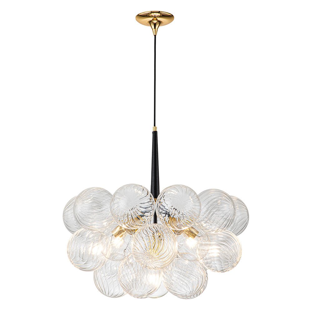Valion Modern Globe Bubble Glass Chandelier - Lamp Copper