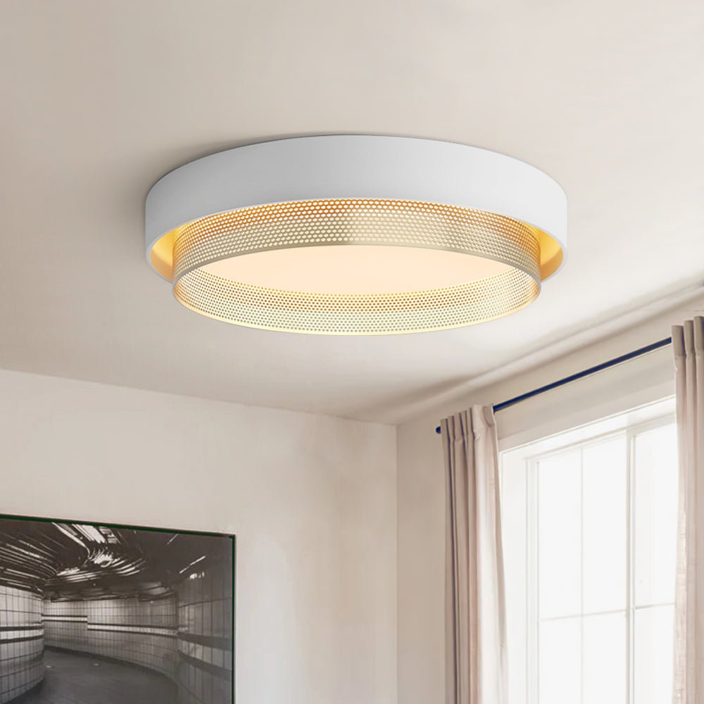Zorlin Modern LED Metal Flush Mount Light - Lamp Copper