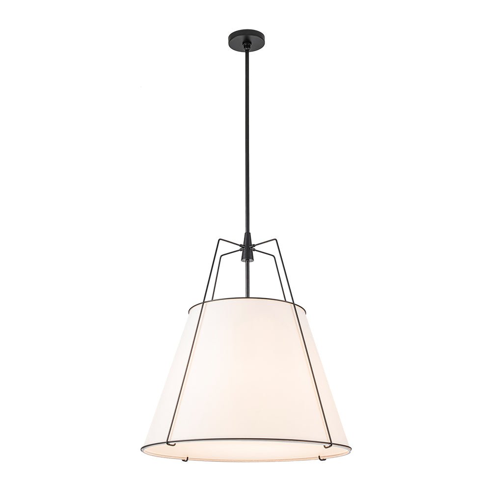 Seriva Modern Fabric Cage Pendant Light - Lamp Copper