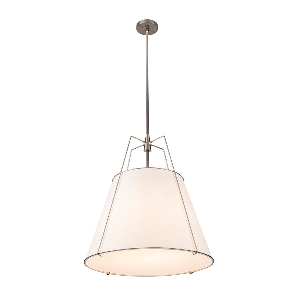 Seriva Modern Fabric Cage Pendant Light - Lamp Copper