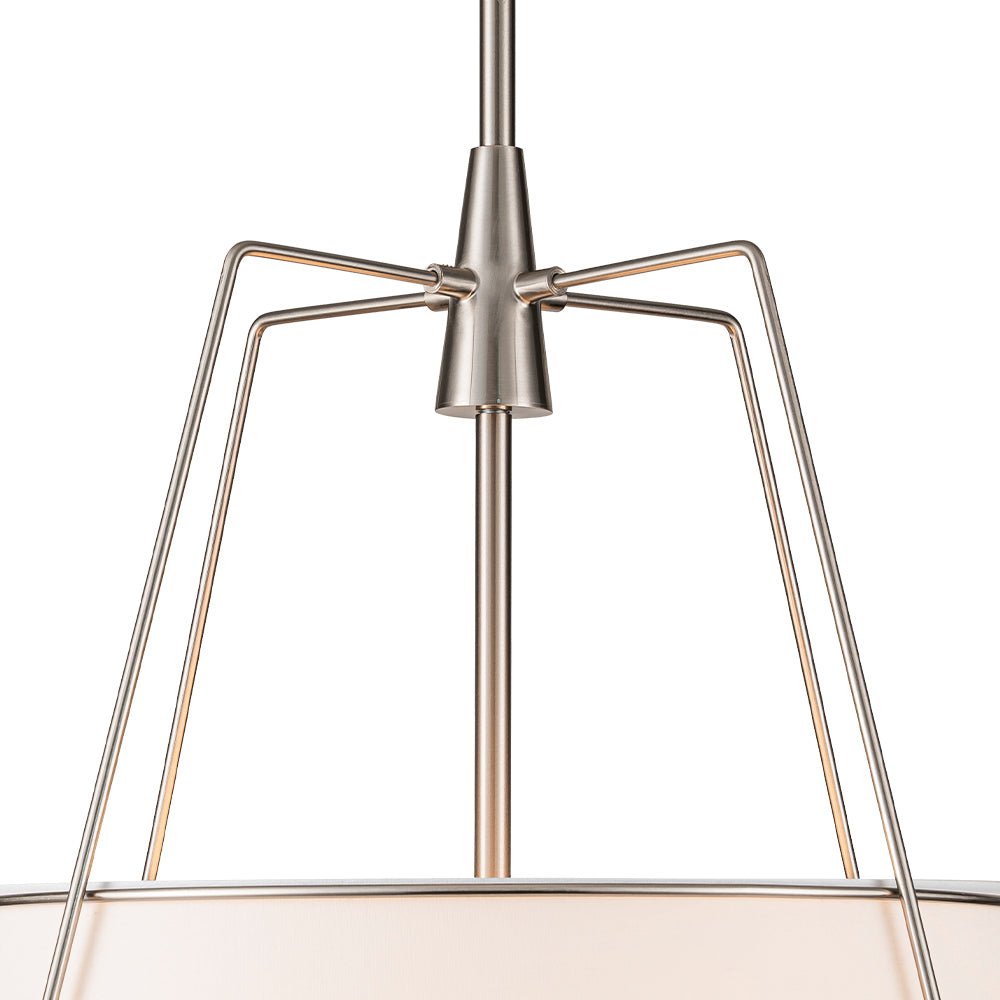 Seriva Modern Fabric Cage Pendant Light - Lamp Copper