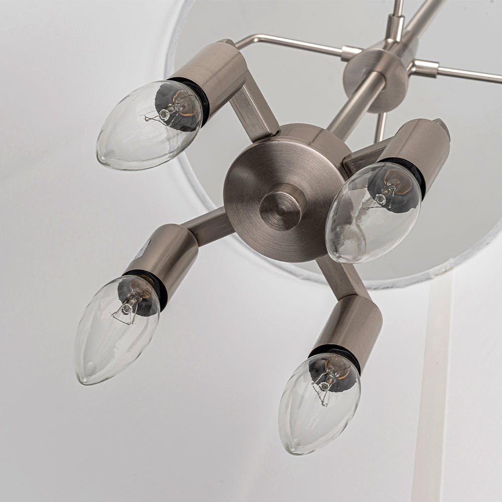 Seriva Modern Fabric Cage Pendant Light - Lamp Copper