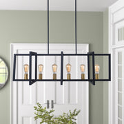 Quell Modern Farmhouse Metal Chandelier - Lamp Copper