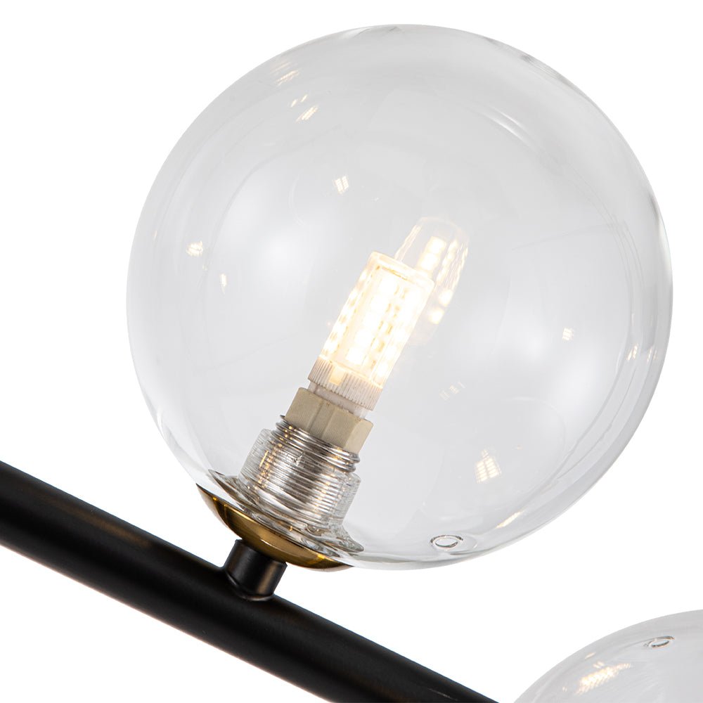 Blikuli Modern Linear Glass Pendant Light - Lamp Copper