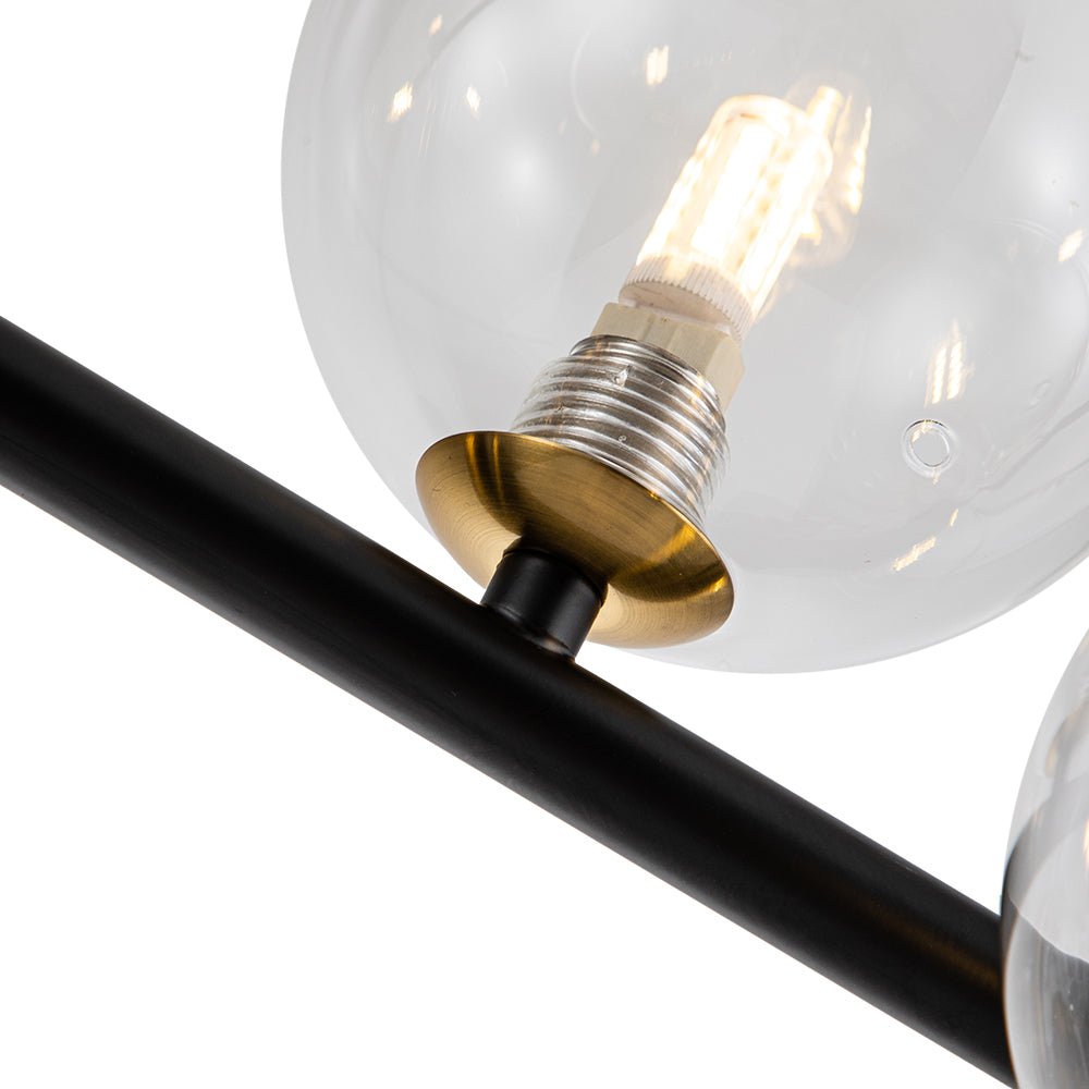 Blikuli Modern Linear Glass Pendant Light - Lamp Copper
