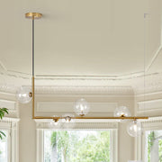 Blikuli Modern Linear Glass Pendant Light - Lamp Copper