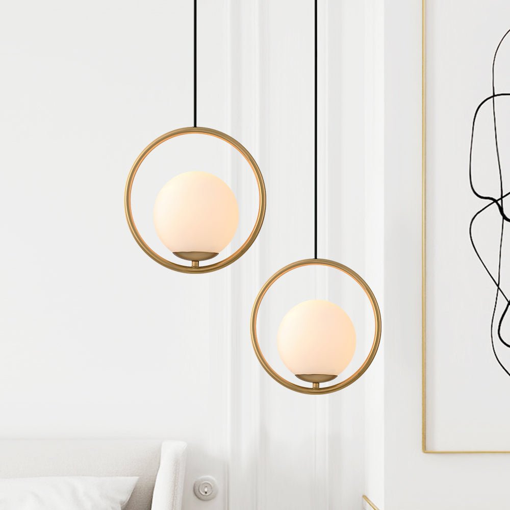 Ornvid Modern Metal Pendant Light - Lamp Copper
