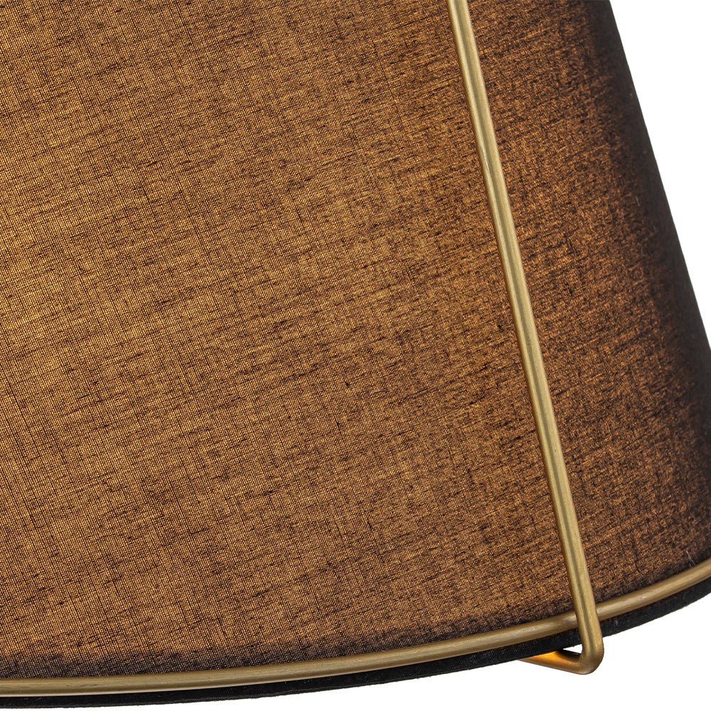 Seriva Modern Fabric Cage Pendant Light - Lamp Copper