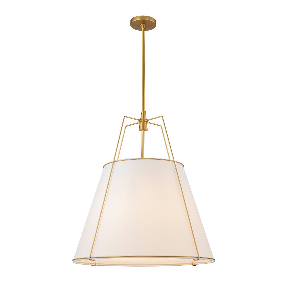 Seriva Modern Fabric Cage Pendant Light - Lamp Copper