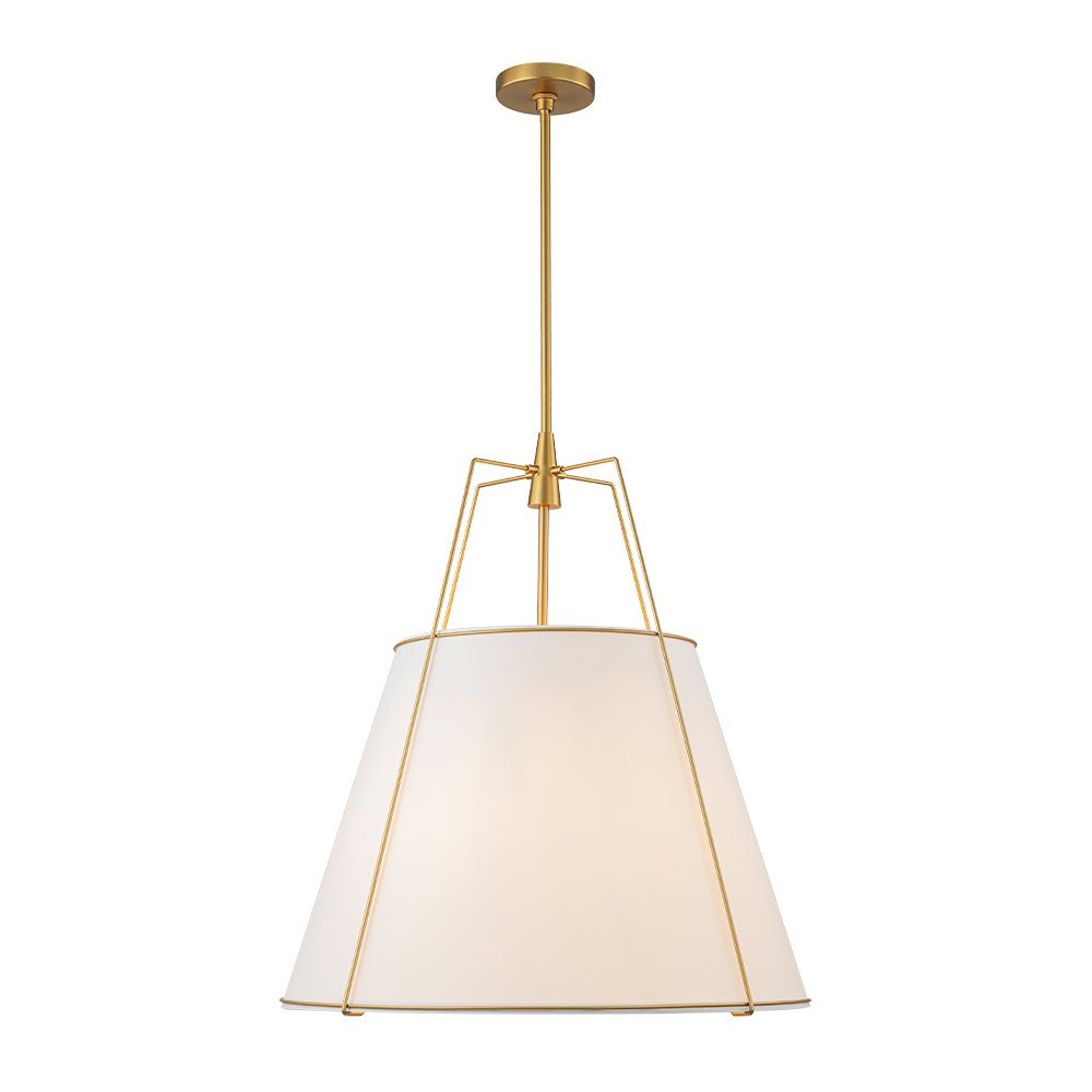 Seriva Modern Fabric Cage Pendant Light - Lamp Copper