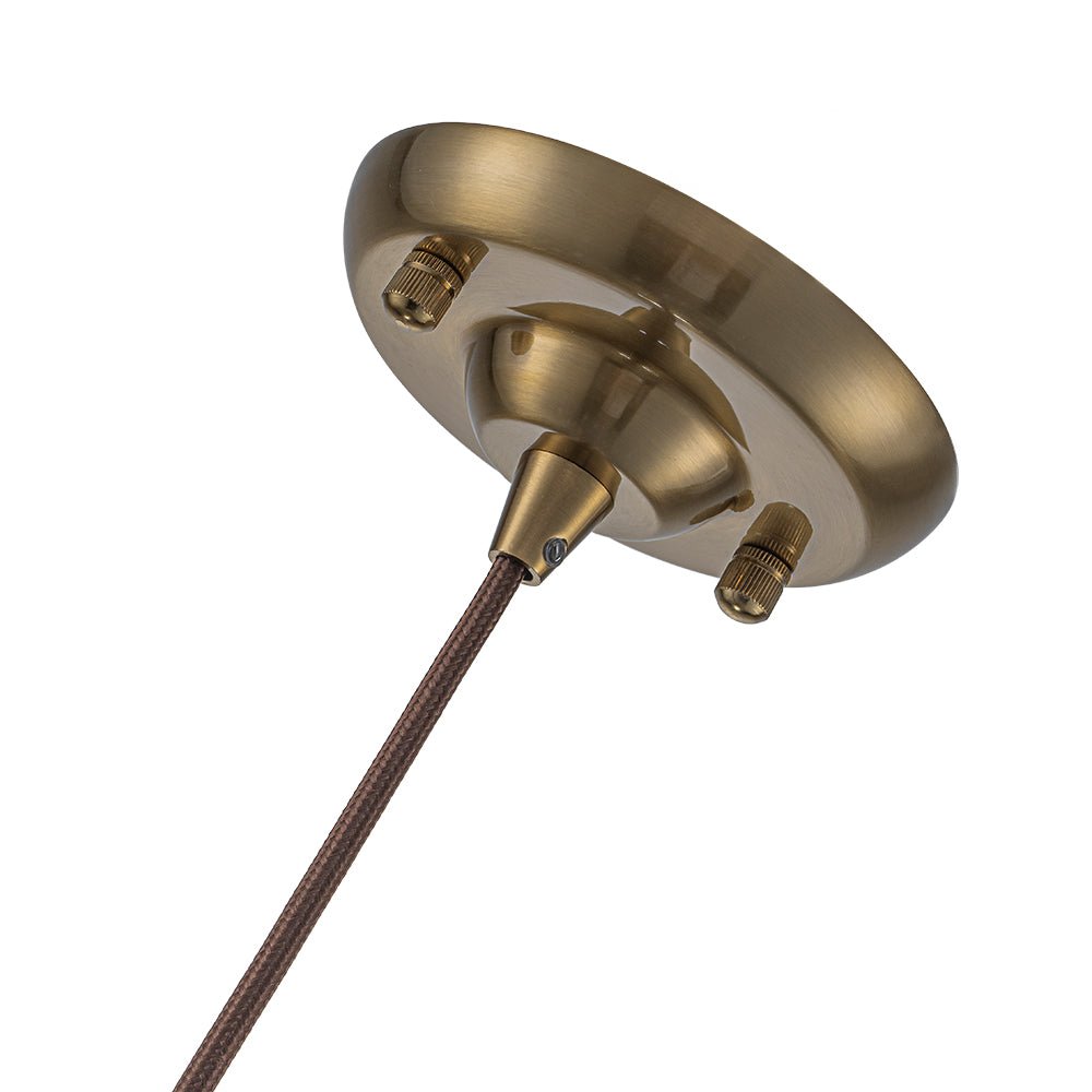 Kvennal Mocha Mousse Clear Glass Chandelier - Lamp Copper
