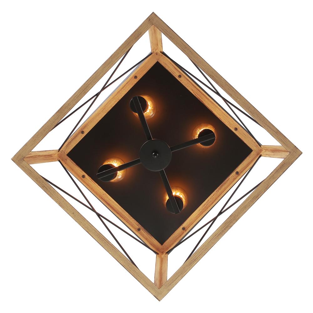 Eolius Modern Rustic Lantern Metal Chandelier - Lamp Copper