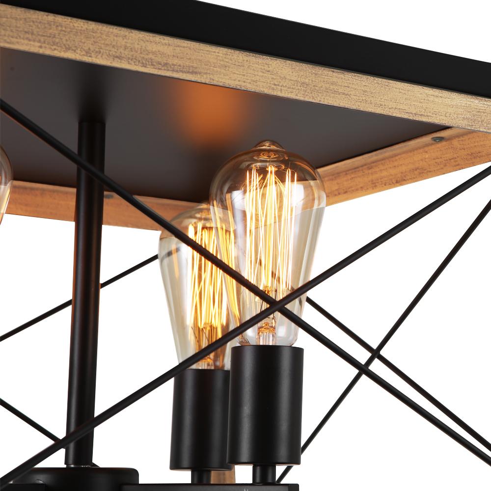 Eolius Modern Rustic Lantern Metal Chandelier - Lamp Copper