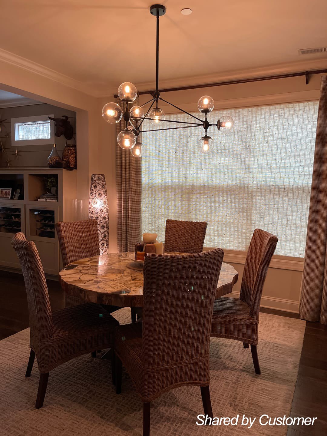 Kvennlig Modern Statement Geometric Metal Chandelier - Lamp Copper