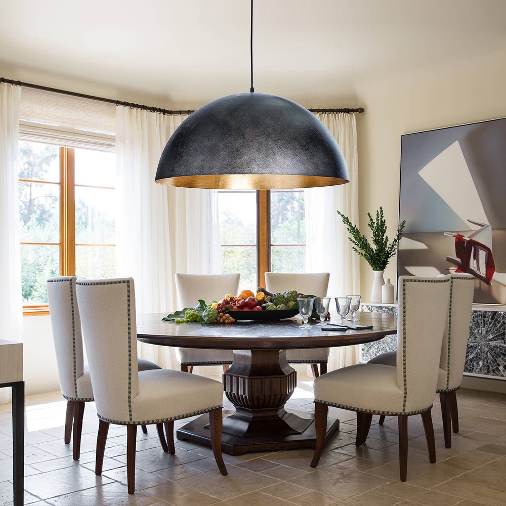 Aevum Modern Metal Dome Pendant Light - Lamp Copper