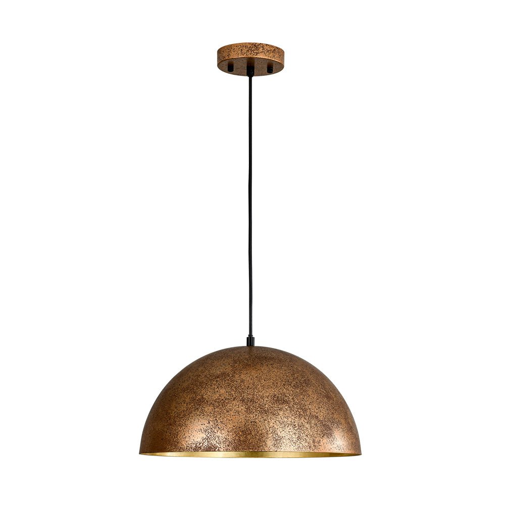 Aevum Modern Metal Dome Pendant Light - Lamp Copper