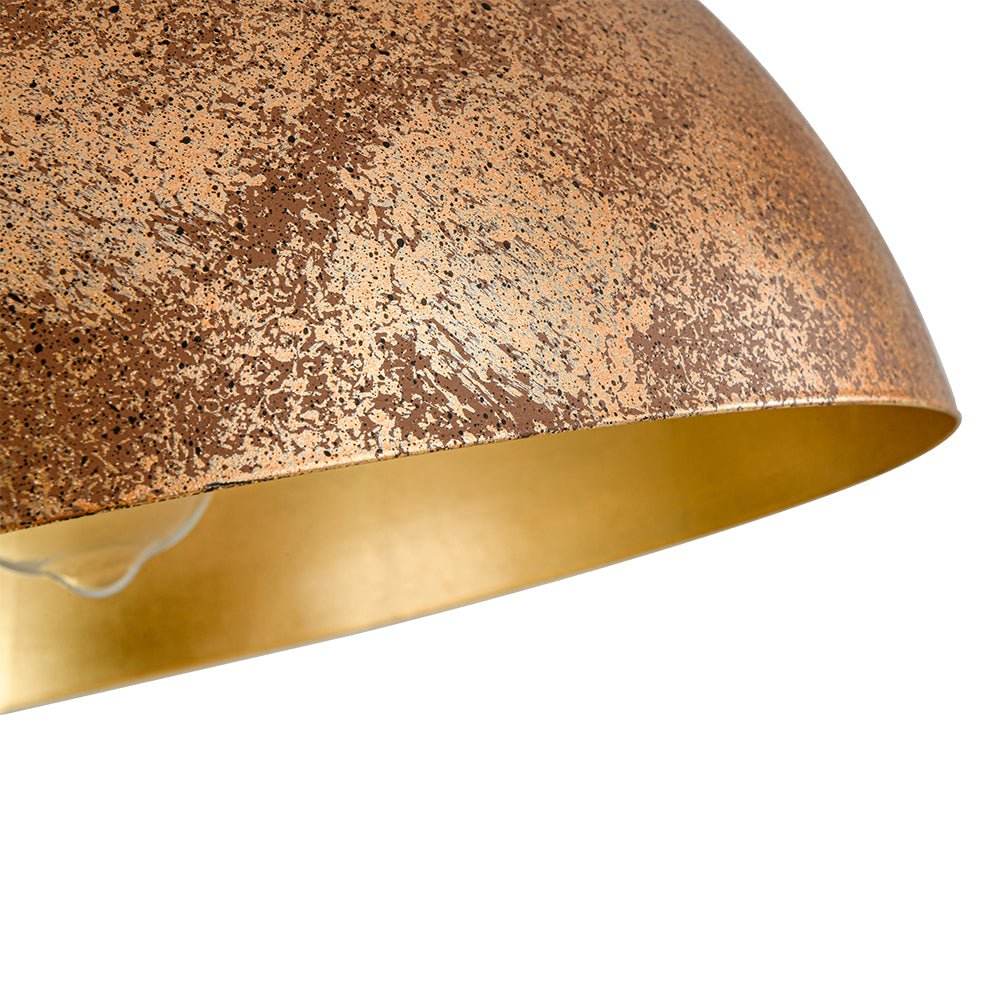 Aevum Modern Metal Dome Pendant Light - Lamp Copper