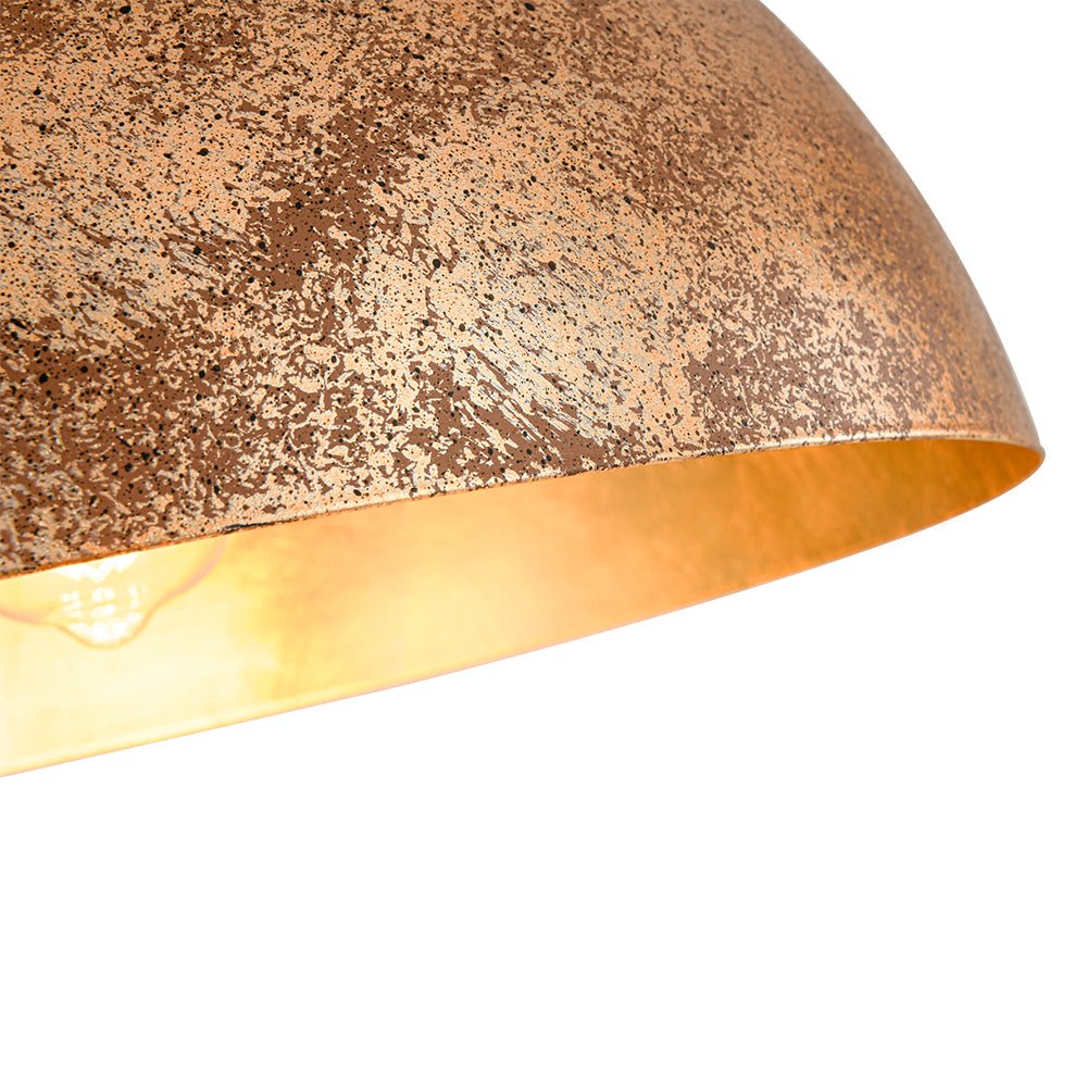 Aevum Modern Metal Dome Pendant Light - Lamp Copper