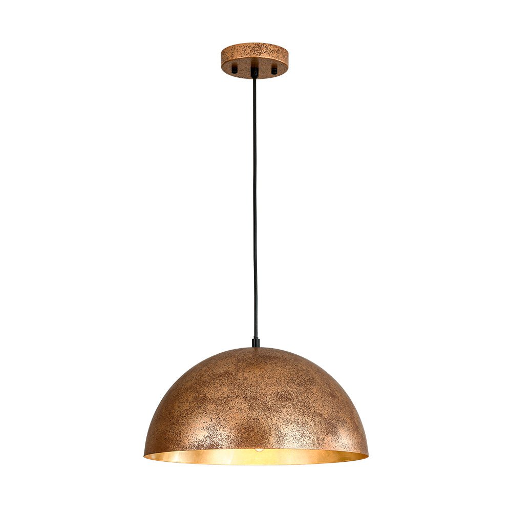 Aevum Modern Metal Dome Pendant Light - Lamp Copper