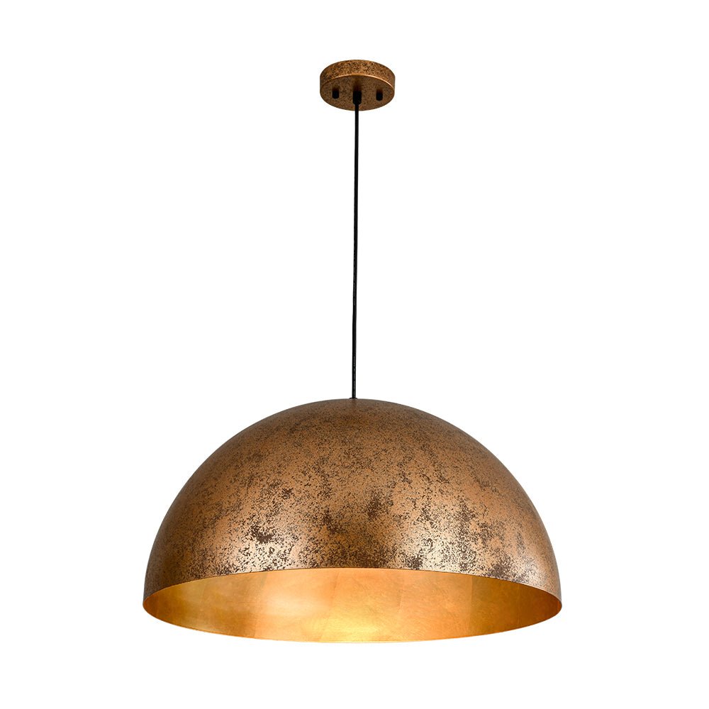 Aevum Modern Metal Dome Pendant Light - Lamp Copper