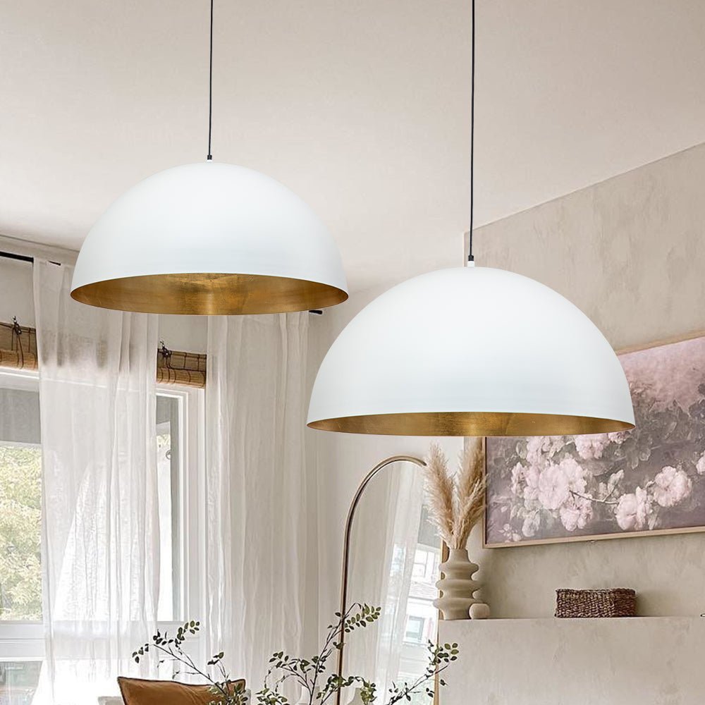 Aevum Modern Metal Dome Pendant Light - Lamp Copper