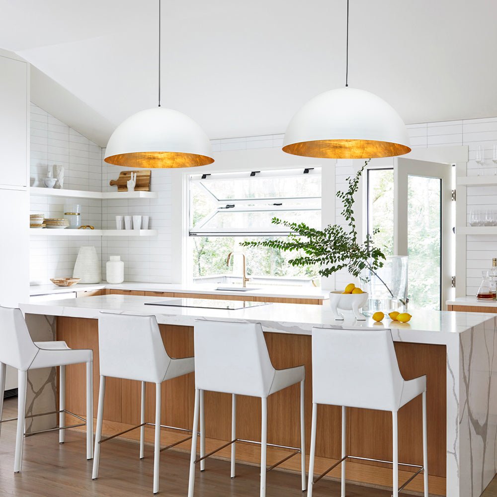 Aevum Modern Metal Dome Pendant Light - Lamp Copper