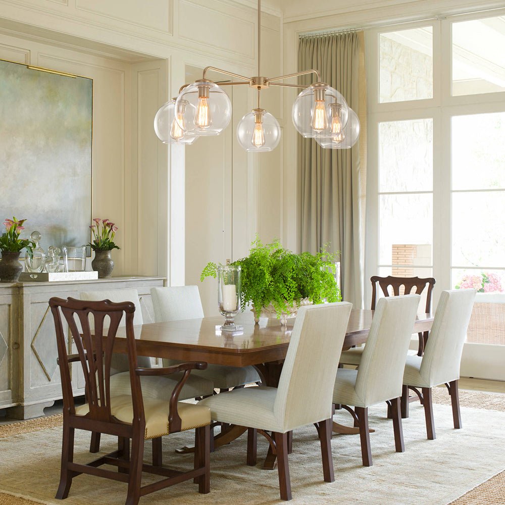 Sifuli Modern Glass Chandelier - Lamp Copper