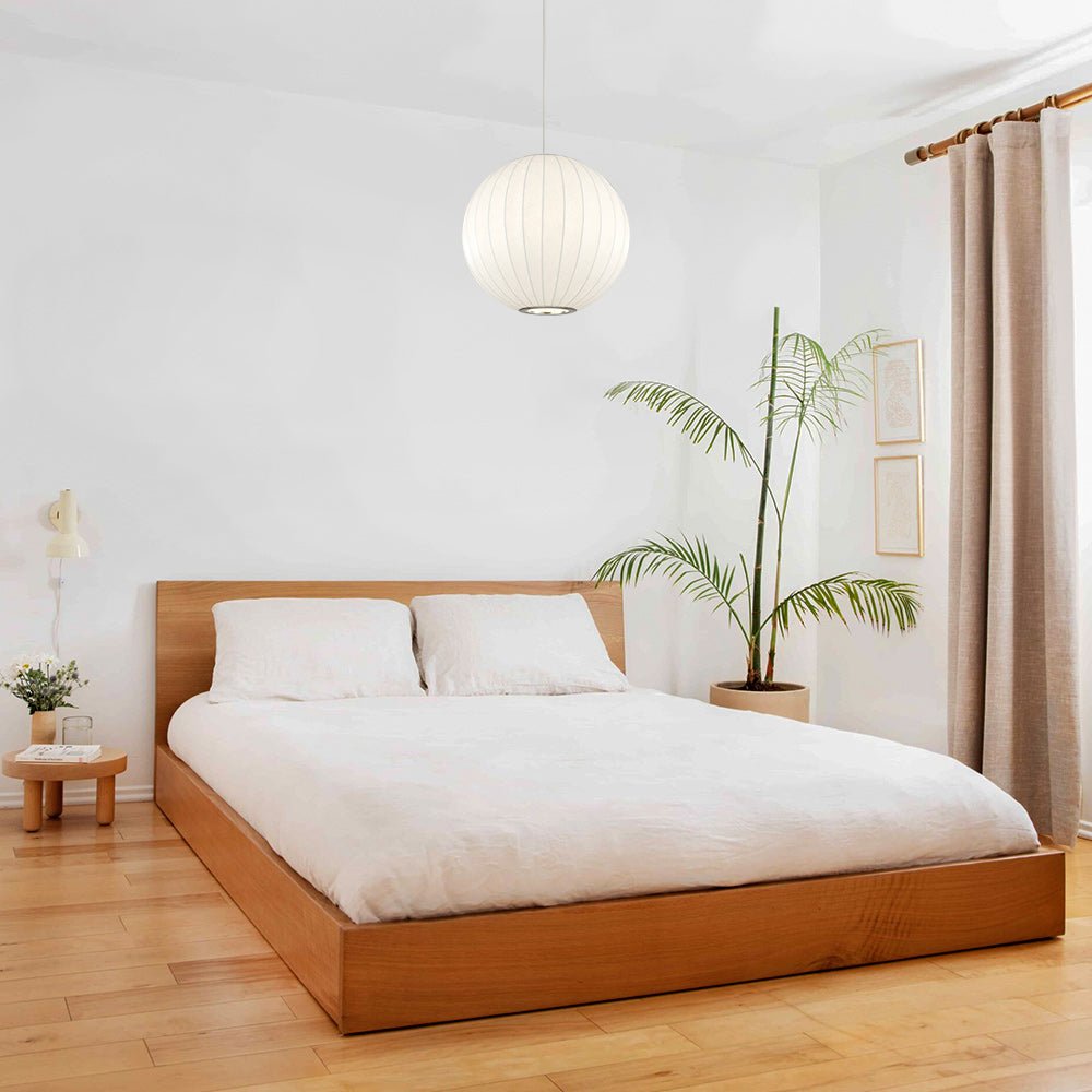 Mjolnir Single Modern Fabric Pendant Light - Lamp Copper