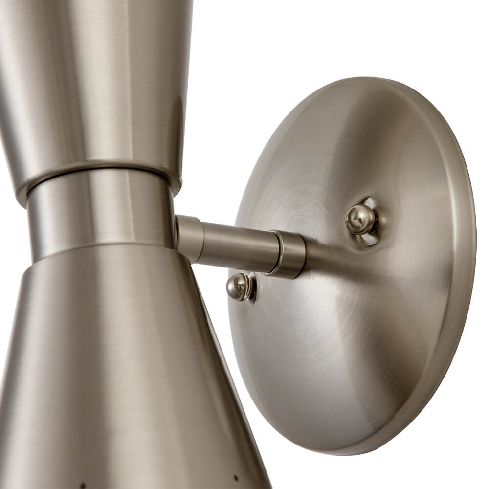 Lunero Metal Hourglass Wall Sconce - Lamp Copper