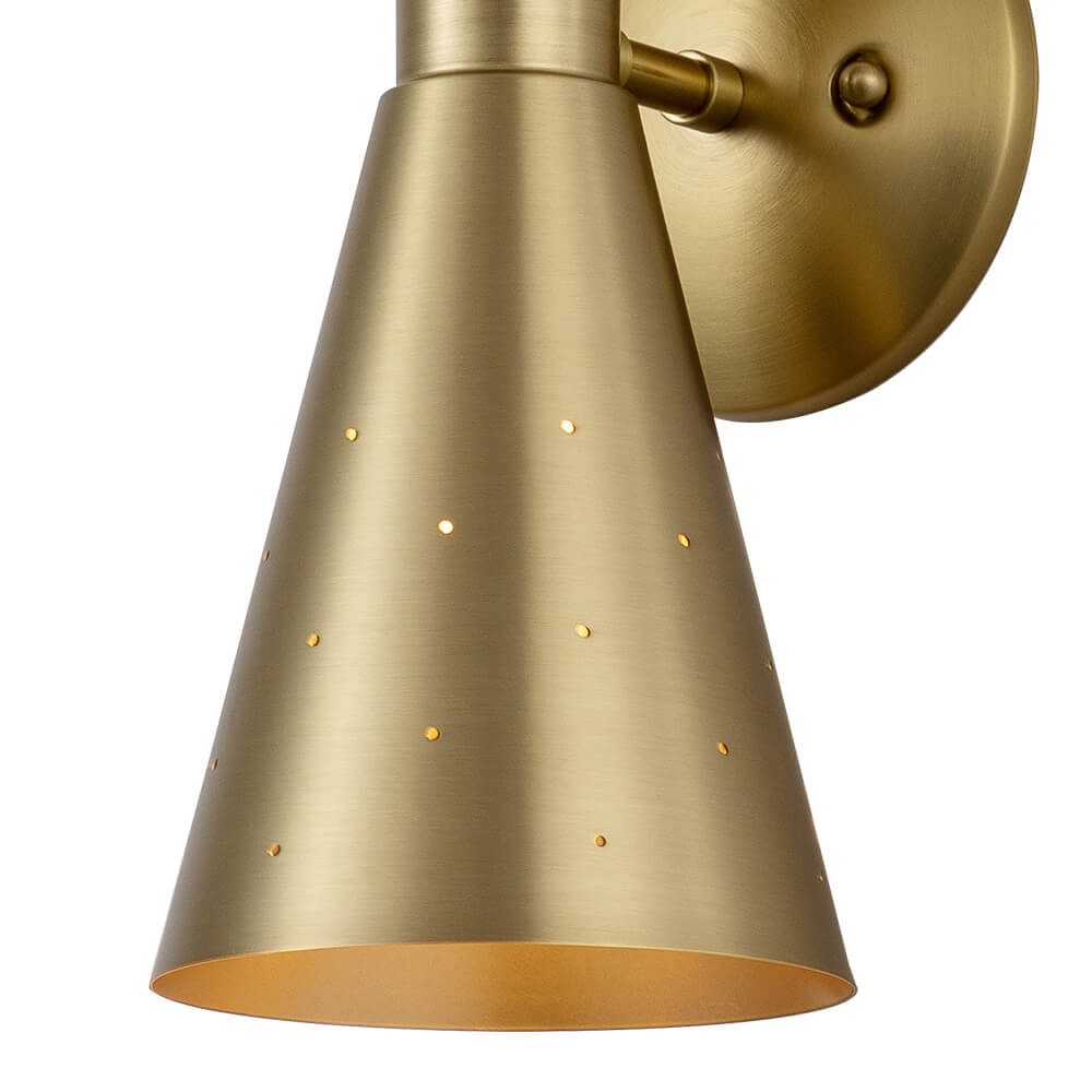 Lunero Metal Hourglass Wall Sconce - Lamp Copper
