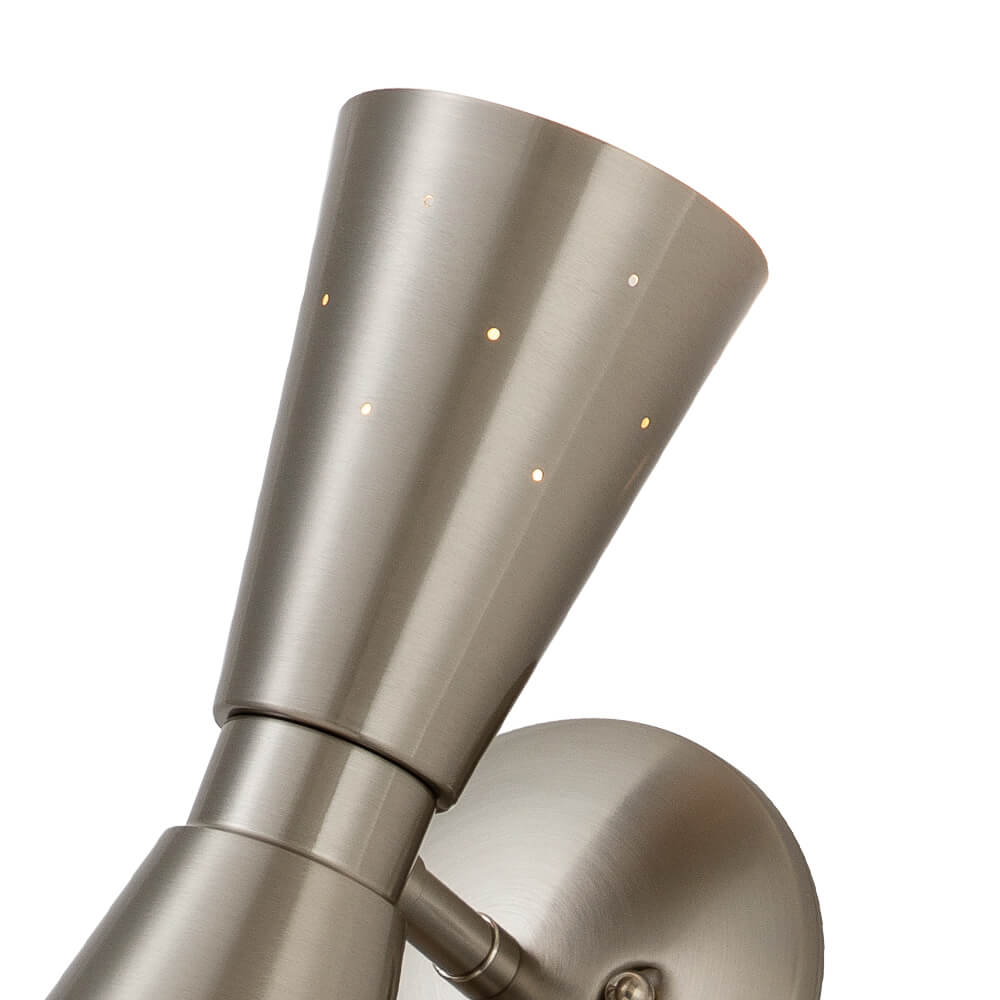 Lunero Metal Hourglass Wall Sconce - Lamp Copper