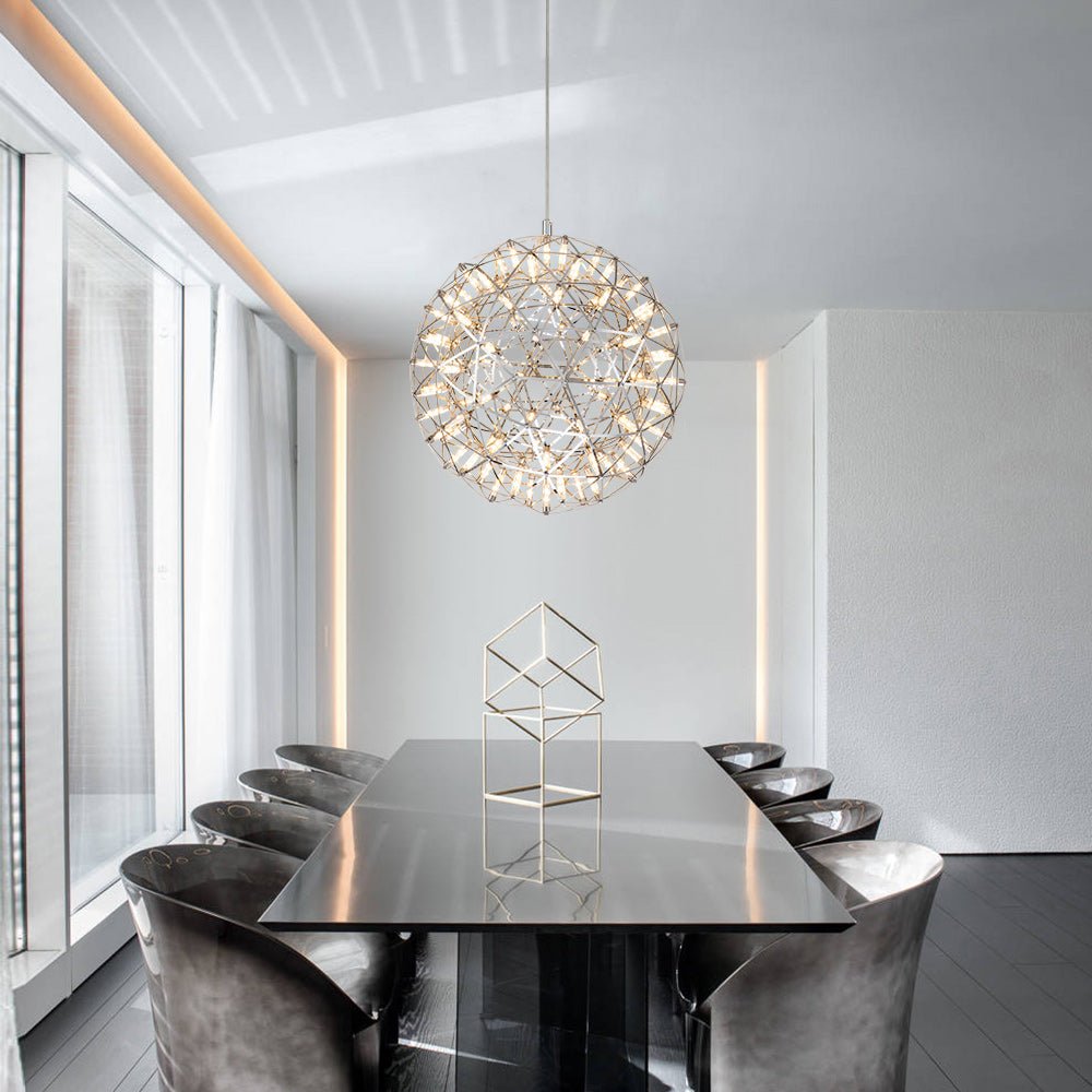 Raudur LED Spark Metal Chandelier - Lamp Copper