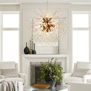 Alvsang Dandelion Crystal Metal Chandelier - Lamp Copper